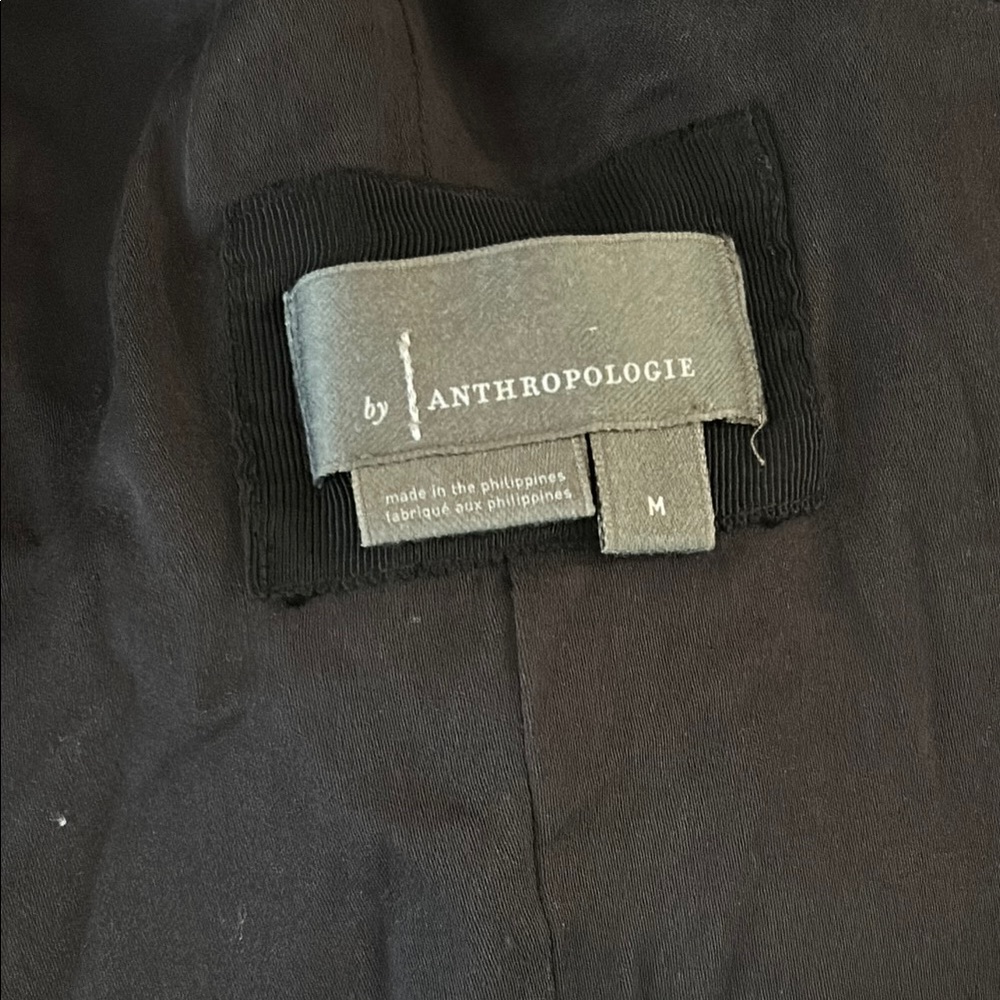 Anthropologie Black one shoulder dress - Picture 7 of 10